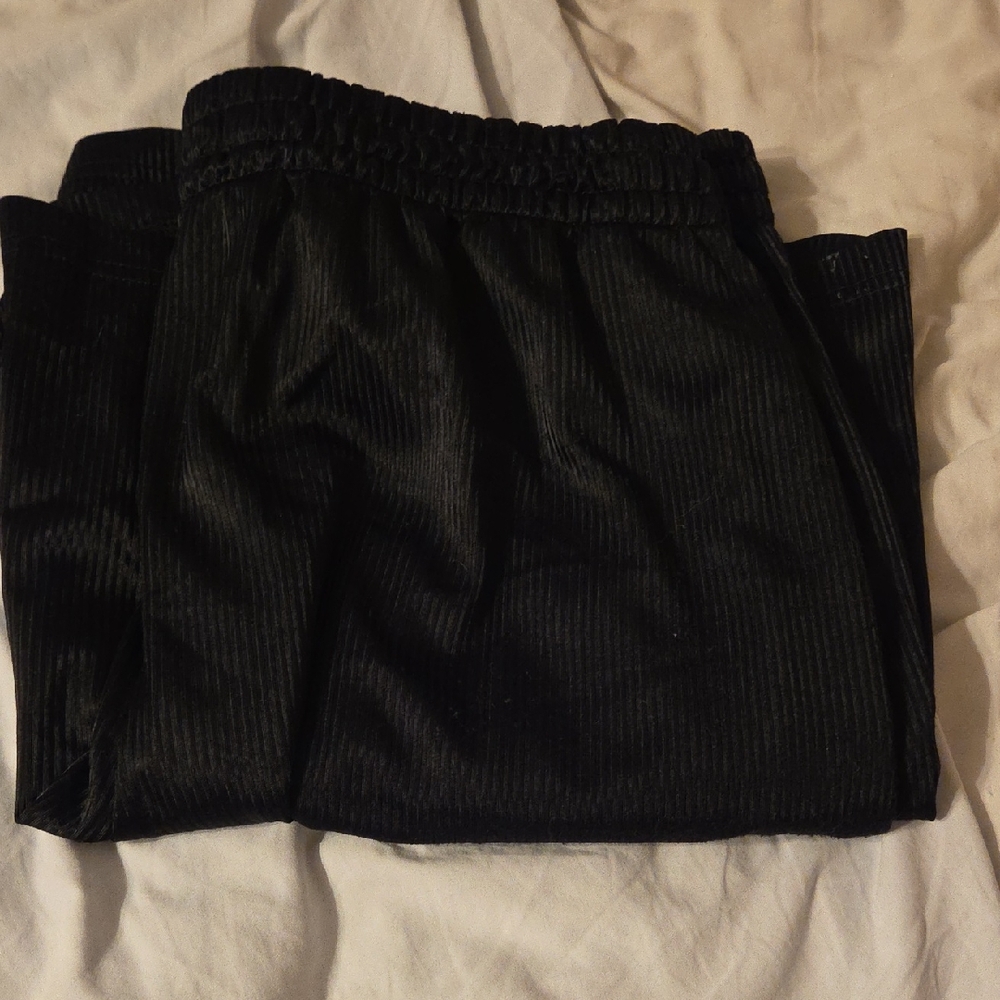 Black Casual Elastic Waist Shorts